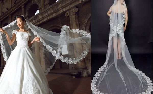real image 3 meters wedding veils lace applique edge tulle cathedral length veils in stock bridal veils accessories wedding favors9535488, Black
real image 3 meters wedding veils lace applique edge tulle cathedral length veils in stock bridal veils accessories wedding favors9535488, Black