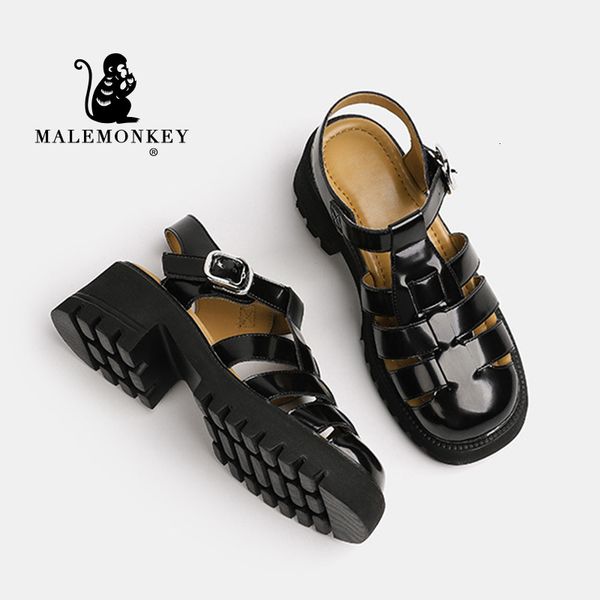 sandals platform sandals women genuine leather black non slip roman sandals summer round toe female shoe handmade 230714
sandals platform sandals women genuine leather black non slip roman sandals summer round toe female shoe handmade 230714