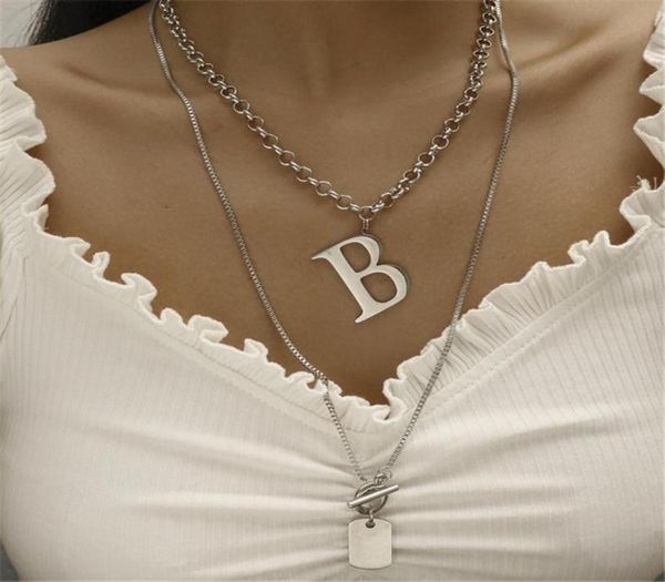 stainless steel punk chain pendant necklace for women hip gothic letter b metal double couple neck fashion jewelry chokers3144296, Golden;silver
stainless steel punk chain pendant necklace for women hip gothic letter b metal double couple neck fashion jewelry chokers3144296, Golden;silver