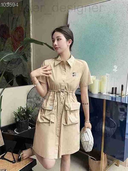 basic & casual dresses designer miu family dress 2023 summer new french celebrity double pocket drawstring waist a-line midlength eex6 qlyx, Black;gray
basic & casual dresses designer miu family dress 2023 summer new french celebrity double pocket drawstring waist a-line midlength eex6 qlyx, Black;gray