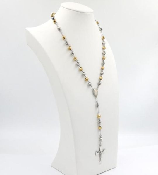 1 stainless steel ball virgin mary rosary necklaces bead chain pendant catholic church women men cross jesus christian jewelry5037476, Silver
1 stainless steel ball virgin mary rosary necklaces bead chain pendant catholic church women men cross jesus christian jewelry5037476, Silver