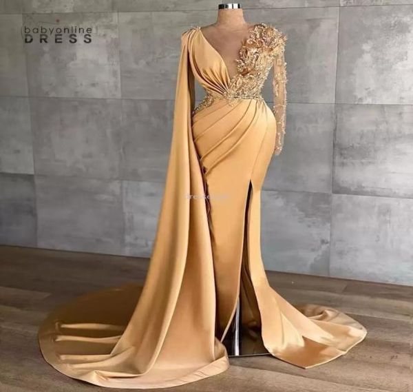 arabic gold mermaid evening dresses beaded crystals prom dresses high split formal party second reception gowns7514687, Black;red
arabic gold mermaid evening dresses beaded crystals prom dresses high split formal party second reception gowns7514687, Black;red