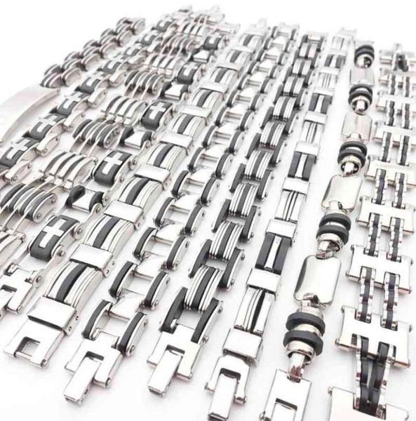mixmax 10pcs mens women mix styles stainless steel link chain bracelets fashion jewelry for male party favor gifts whole lot2423514, Golden;silver
mixmax 10pcs mens women mix styles stainless steel link chain bracelets fashion jewelry for male party favor gifts whole lot2423514, Golden;silver