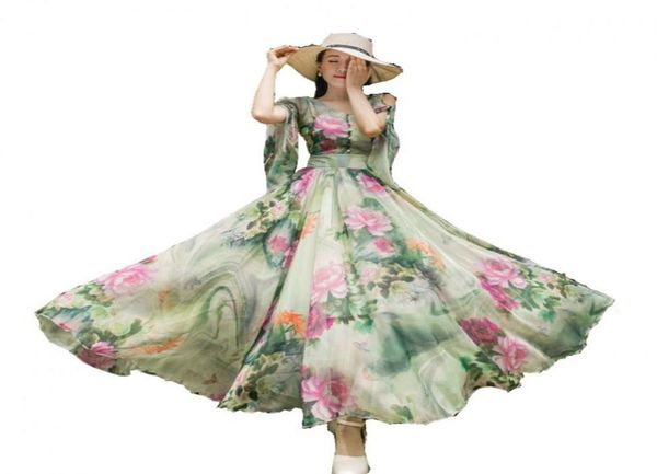 selfcultivation dress 2019 printing chiffon dress woman long floral beach dress7213561, Blue;red
selfcultivation dress 2019 printing chiffon dress woman long floral beach dress7213561, Blue;red