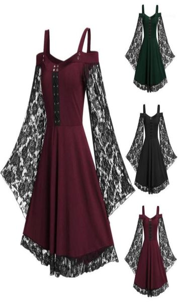 women medieval style gothic dress halloween costumes off shoulder lace bell sleeve lady blouse party vintage bandage dresses16526909, Silver
women medieval style gothic dress halloween costumes off shoulder lace bell sleeve lady blouse party vintage bandage dresses16526909, Silver