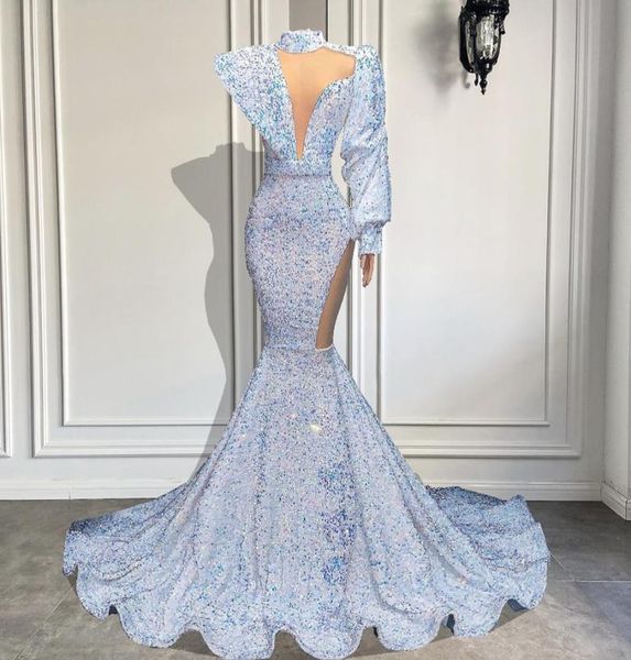 stunning long sleeve high neck mermaid style white sparkly velvet sequin african black girls prom dresses 2022 03304677301
stunning long sleeve high neck mermaid style white sparkly velvet sequin african black girls prom dresses 2022 03304677301