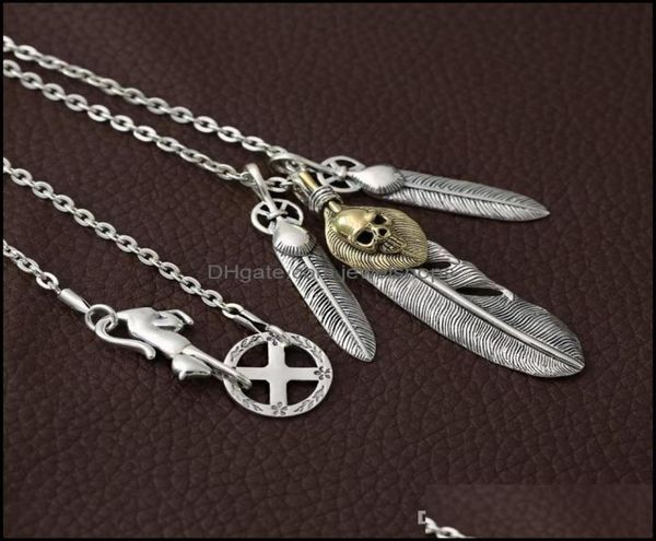 brand new 925 sterling sier jewelry vintage japanese antique handmade designer feather skl pendant necklaces men women drop deliv7889941, Silver
brand new 925 sterling sier jewelry vintage japanese antique handmade designer feather skl pendant necklaces men women drop deliv7889941, Silver