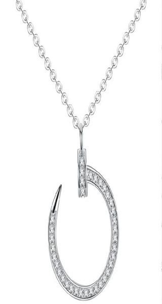 branded sterling silver nail necklace fashion full diamond collarbone chain necklaces opp bag1102787, Golden;silver
branded sterling silver nail necklace fashion full diamond collarbone chain necklaces opp bag1102787, Golden;silver