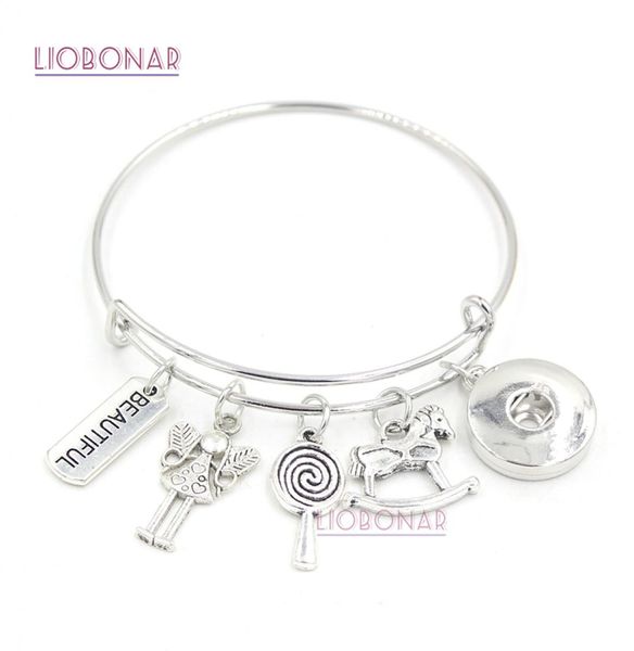 new arrival diy snap jewelry beautiful little girl lollipop rocking horse charm bracelet bangle snap button bracelets for teenth g8226265, Golden;silver
new arrival diy snap jewelry beautiful little girl lollipop rocking horse charm bracelet bangle snap button bracelets for teenth g8226265, Golden;silver