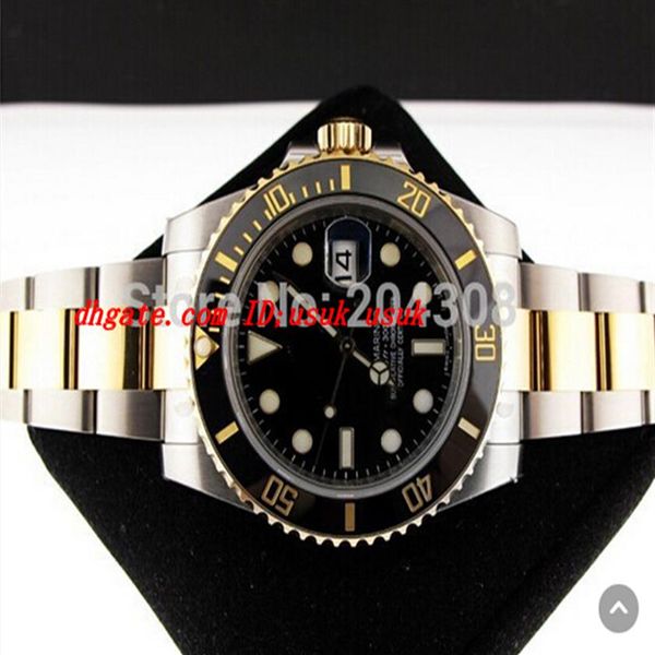 luxury wristwatch 2 tone 18k yellow gold 116613 black ceramic bezel stainless steel bracelet mens automatic sport watch men's222c, Slivery;brown
luxury wristwatch 2 tone 18k yellow gold 116613 black ceramic bezel stainless steel bracelet mens automatic sport watch men's222c, Slivery;brown