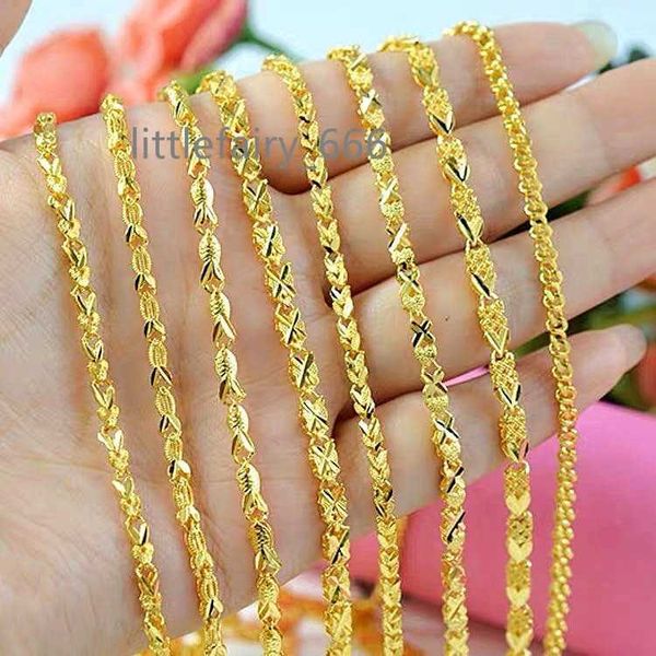 24k gold plated inverted necklace exquisite craftsmanship gold necklace men and women jewelry, Silver
24k gold plated inverted necklace exquisite craftsmanship gold necklace men and women jewelry, Silver