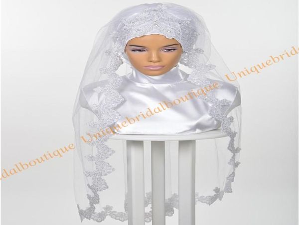 muslim wedding bridal hijab 2019 with sequins silver lace appliques real pictures elbow length islamic wedding veils custom made7307926, Black
muslim wedding bridal hijab 2019 with sequins silver lace appliques real pictures elbow length islamic wedding veils custom made7307926, Black