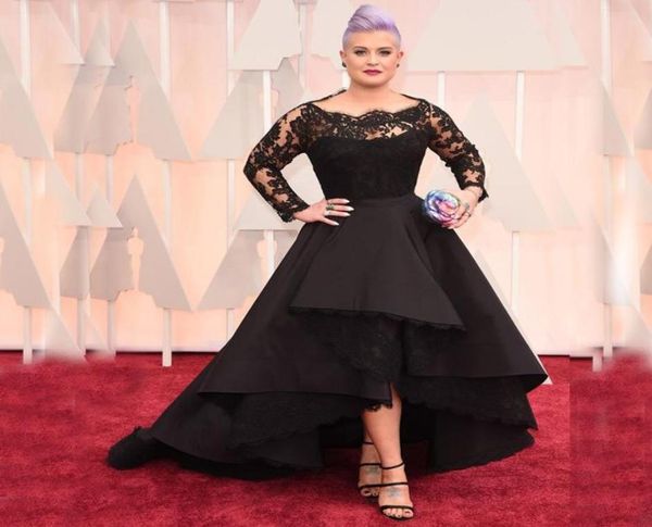2019 plus size high low prom dresses black lace long sleeve formal evening gowns sheer bateau neck ruffles asymmetrical celebrity 6412770
2019 plus size high low prom dresses black lace long sleeve formal evening gowns sheer bateau neck ruffles asymmetrical celebrity 6412770