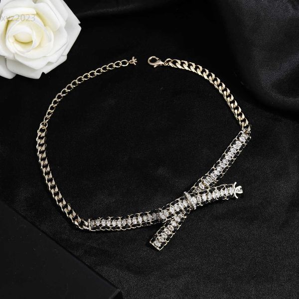 designer women necklace leather weaving jewelry diamond bow design chokers including brand box preferred gift, Golden;silver
designer women necklace leather weaving jewelry diamond bow design chokers including brand box preferred gift, Golden;silver