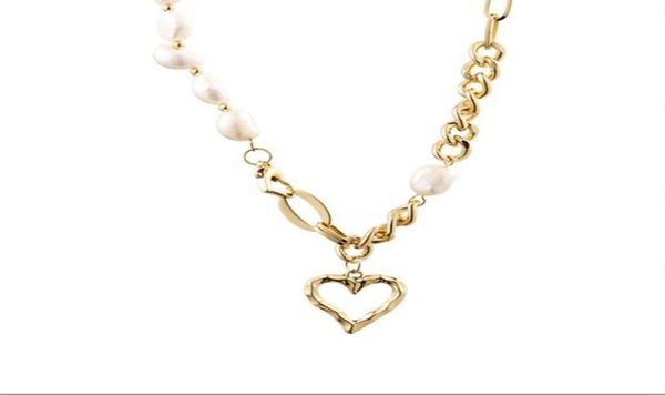 natural baroque pearl love pendant necklaces female stitching ins trendy hip hop clavicle chain small design versatile necklace9824789, Silver
natural baroque pearl love pendant necklaces female stitching ins trendy hip hop clavicle chain small design versatile necklace9824789, Silver
