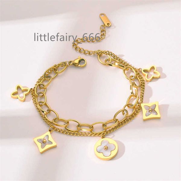 fashion brand designer jewelry set hollow four-leaf clover stainless steel bracelet gold-plated necklace for women, Silver
fashion brand designer jewelry set hollow four-leaf clover stainless steel bracelet gold-plated necklace for women, Silver