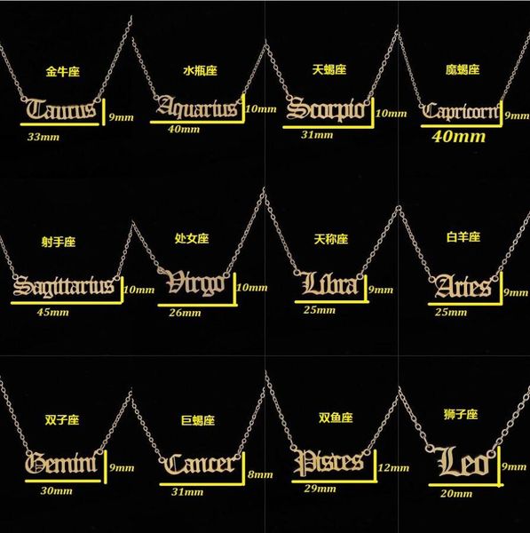 personalized gold letter zodiac necklace constellation necklaces custom stainless steel old english necklace birthday jewelry gift4694024, Silver
personalized gold letter zodiac necklace constellation necklaces custom stainless steel old english necklace birthday jewelry gift4694024, Silver