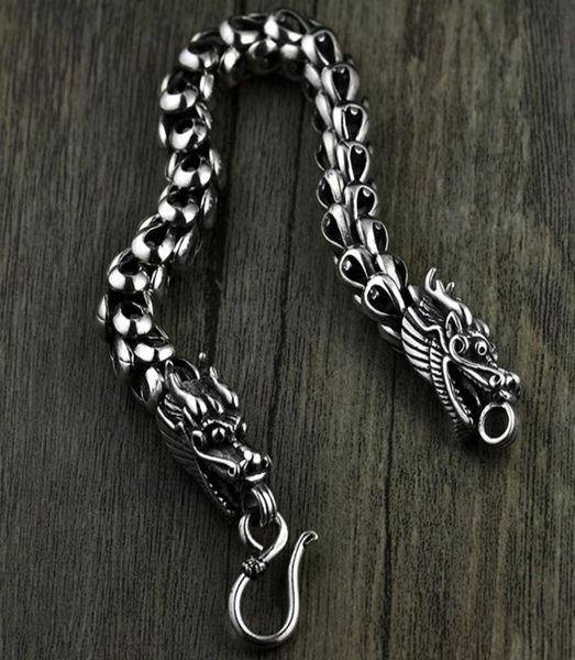 dragon scale bracelet chain real pure 925 sterling silver double heads vintage punk rock retro style men jewelry cx2007068148892, Black
dragon scale bracelet chain real pure 925 sterling silver double heads vintage punk rock retro style men jewelry cx2007068148892, Black