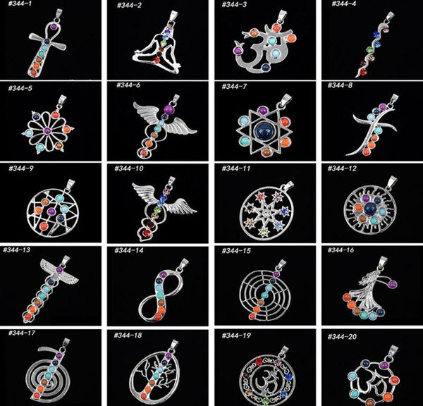 whole 22 mix style natural crystal gemstone pendant seven chakra religious pendant alloy inlaid gemstone pendant 0121122380, Silver
whole 22 mix style natural crystal gemstone pendant seven chakra religious pendant alloy inlaid gemstone pendant 0121122380, Silver