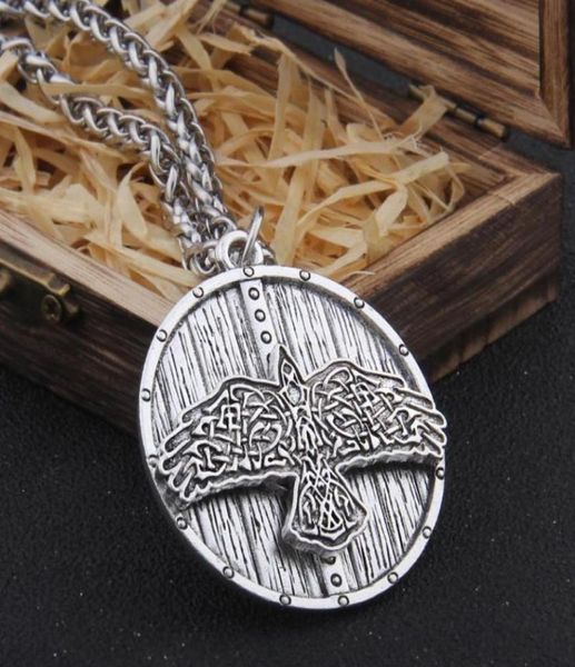 iron color viking celtic eagle and shield necklace with stainless steel chain as men gift and wooden box1047843, Silver
iron color viking celtic eagle and shield necklace with stainless steel chain as men gift and wooden box1047843, Silver