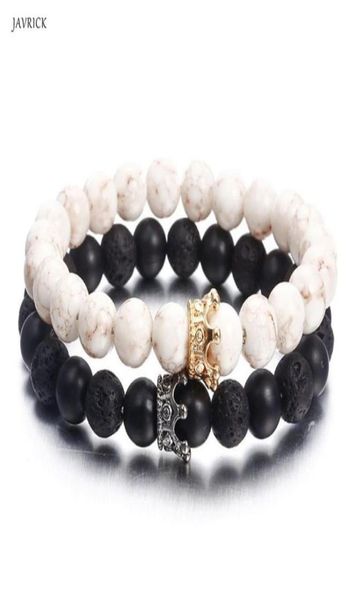 couple bracelets black white stone beads crown bracelets distance lover jewelry66772364024166, Golden;silver
couple bracelets black white stone beads crown bracelets distance lover jewelry66772364024166, Golden;silver