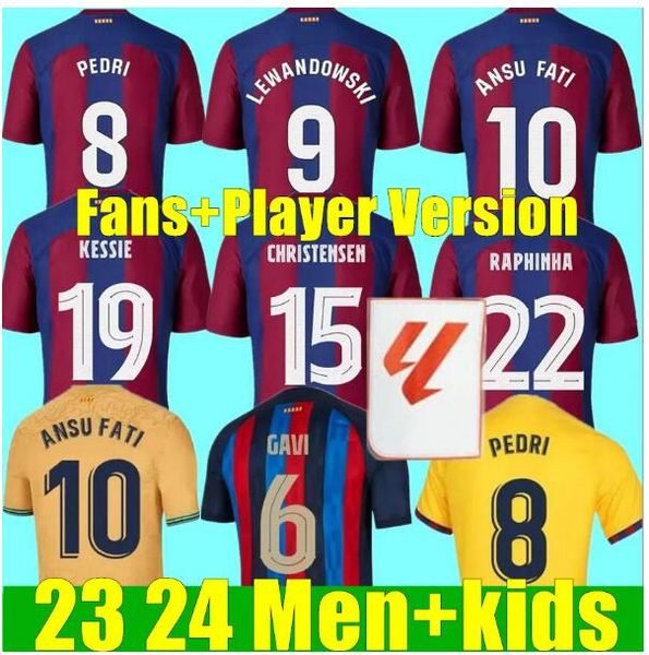 23 24 pedri gavi soccer jersey barca lewandowski fc ferran camiseta de futbol auba barca raphinha 2023 2024 ansu fati football shirt memphis, Black;yellow
23 24 pedri gavi soccer jersey barca lewandowski fc ferran camiseta de futbol auba barca raphinha 2023 2024 ansu fati football shirt memphis, Black;yellow