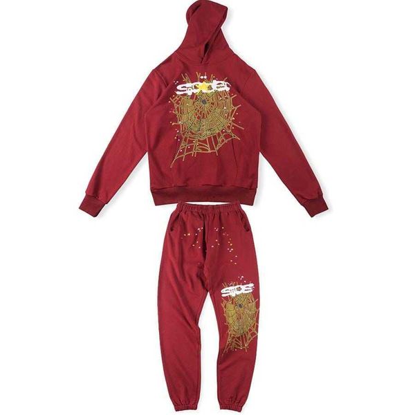 hoodies the same sp5der 555555 spider web red trousers suit of european and american young thug stars, Black
hoodies the same sp5der 555555 spider web red trousers suit of european and american young thug stars, Black