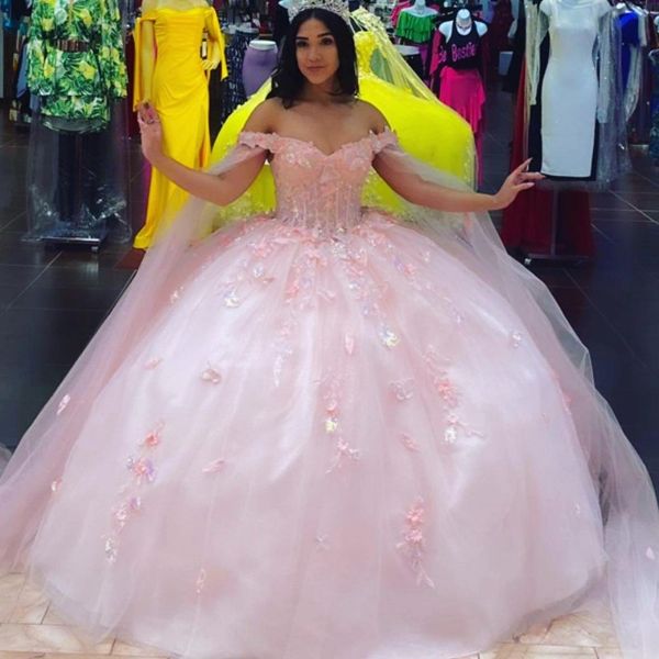 pink shiny 3dflowers ball gown quinceanera prom dresses with cape wrap caftan beaded applique lace long sweet 16 dress vestidos, Blue;red
pink shiny 3dflowers ball gown quinceanera prom dresses with cape wrap caftan beaded applique lace long sweet 16 dress vestidos, Blue;red