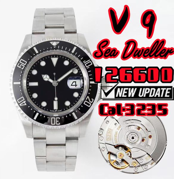 v9 m126600 sea dweller luxury men's watch 3235 mechanical movement 904l stainless steel 44mm, business leisure diving watch ceramic bez, Slivery;brown
v9 m126600 sea dweller luxury men's watch 3235 mechanical movement 904l stainless steel 44mm, business leisure diving watch ceramic bez, Slivery;brown