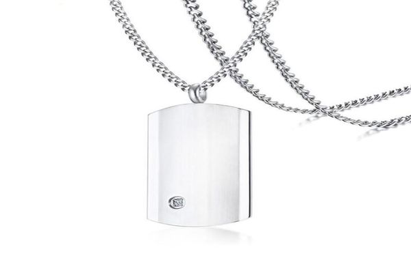 chains stainless steel zircon stone silver color dog tag men punk rock military pendant necklace jewelry gift for him with chain7152350
chains stainless steel zircon stone silver color dog tag men punk rock military pendant necklace jewelry gift for him with chain7152350