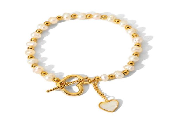 women stainless steel bracelets 18k gold chains natural shell pearl beaded bracelet return to heart jewellry store1064469, Golden;silver
women stainless steel bracelets 18k gold chains natural shell pearl beaded bracelet return to heart jewellry store1064469, Golden;silver
