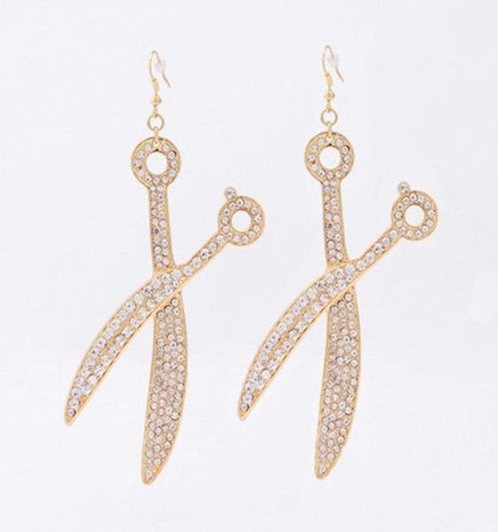 scissors earrings unique style beauty salon hair stylist scissors dangle earring gold crystal charm fashion jewelry6088975, Golden
scissors earrings unique style beauty salon hair stylist scissors dangle earring gold crystal charm fashion jewelry6088975, Golden