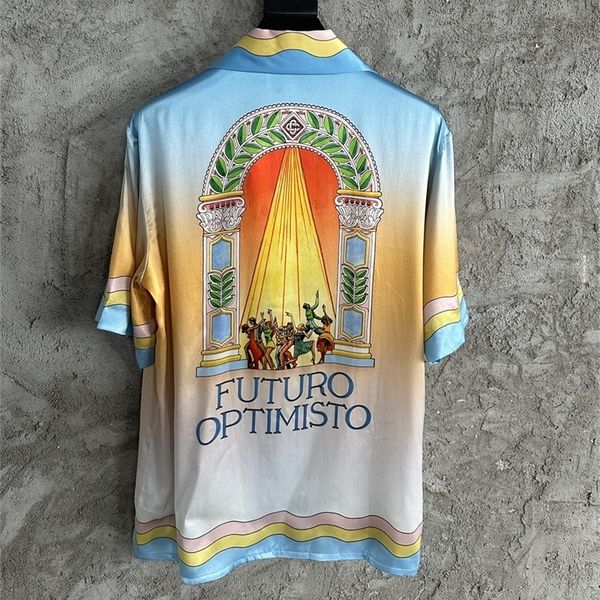 mens casual shirts summer optimisto gradient casablanca silk shirt men women casa blanca short sleeve hawaii beach 230714, White;black
mens casual shirts summer optimisto gradient casablanca silk shirt men women casa blanca short sleeve hawaii beach 230714, White;black