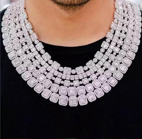 chokers 8mm silver color baguette and cluster link cz iced bling chain necklaces men jewelry tennis necklace12294750, Golden;silver
chokers 8mm silver color baguette and cluster link cz iced bling chain necklaces men jewelry tennis necklace12294750, Golden;silver