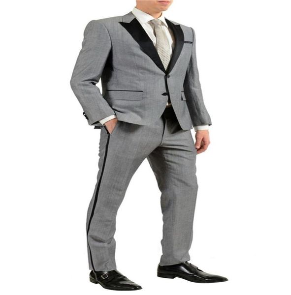 new arrival groomsmen peak black lapel groom tuxedos light grey men suits weddingpromdinner man blazer jacketpantstie 3968652, Black;gray
new arrival groomsmen peak black lapel groom tuxedos light grey men suits weddingpromdinner man blazer jacketpantstie 3968652, Black;gray