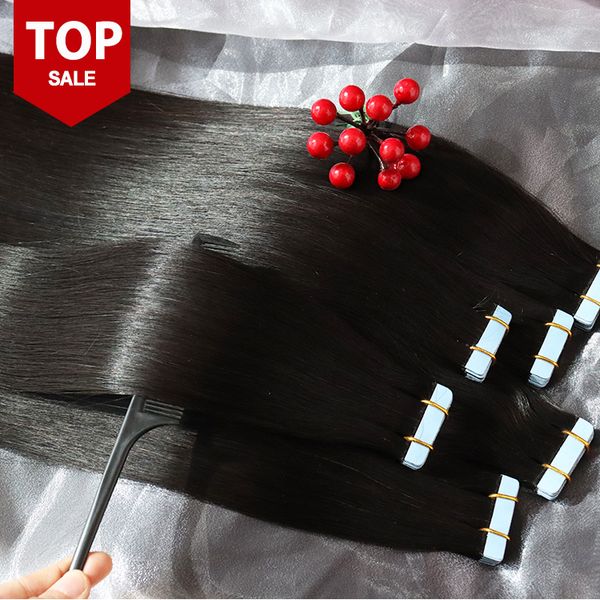 straight tape in hair extensions human hair unprocessed brazilian malaysian indian virgin hair natural black color
straight tape in hair extensions human hair unprocessed brazilian malaysian indian virgin hair natural black color
