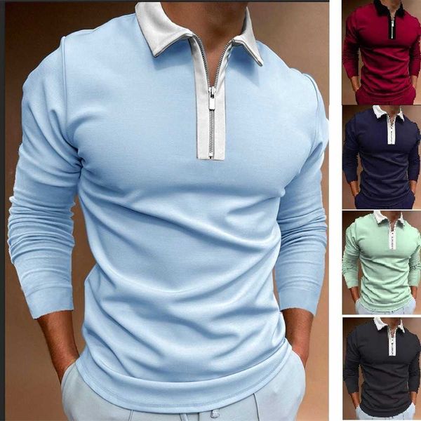 men's t-shirts men's zipper stitching lapel t-shirt long sleeve polo shirt men l230715, White;black
men's t-shirts men's zipper stitching lapel t-shirt long sleeve polo shirt men l230715, White;black