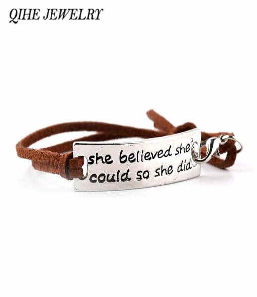 whole qihe jewelry quotshe believed she could so she didquotencouraged inspirational letter bracelet tag charm for women 5244415, Golden;silver
whole qihe jewelry quotshe believed she could so she didquotencouraged inspirational letter bracelet tag charm for women 5244415, Golden;silver