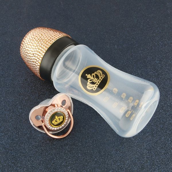 baby bottles# 240ml handmade bling baby bottle pacifier set luxury 8oz plastic feeding bottle baby shower gift 230714
baby bottles# 240ml handmade bling baby bottle pacifier set luxury 8oz plastic feeding bottle baby shower gift 230714