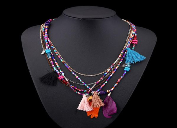 2019 fashion boho multilayer woven long tassel statement necklace pendants ethnic collar choker necklace women jewel1419837, Silver
2019 fashion boho multilayer woven long tassel statement necklace pendants ethnic collar choker necklace women jewel1419837, Silver