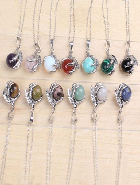 classic silver plated chain mixed stone dragon claw round beads pendant necklace jewelry3351788
classic silver plated chain mixed stone dragon claw round beads pendant necklace jewelry3351788