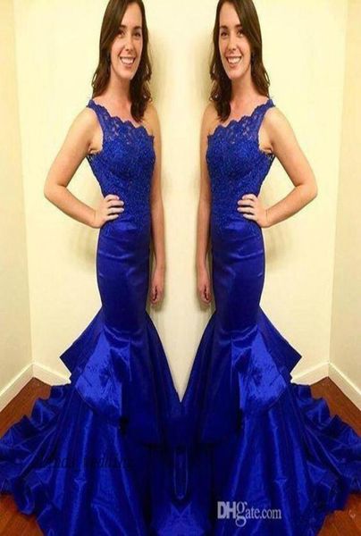 2019 royal blue one shoulder arabic prom dress elegant south african lace bodice long graduation evening party gown plus size cust2203793, Black
2019 royal blue one shoulder arabic prom dress elegant south african lace bodice long graduation evening party gown plus size cust2203793, Black