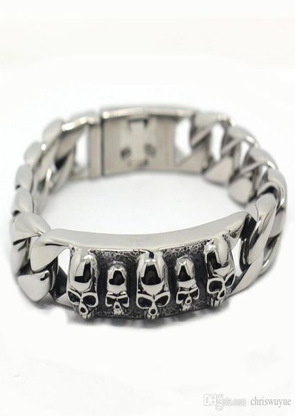 stainless steel bracelet solid 15mm wide heavy men039s skeleton skull bracelet punk rocker ghost bangle biker jewelry bracelets9414895, Black
stainless steel bracelet solid 15mm wide heavy men039s skeleton skull bracelet punk rocker ghost bangle biker jewelry bracelets9414895, Black
