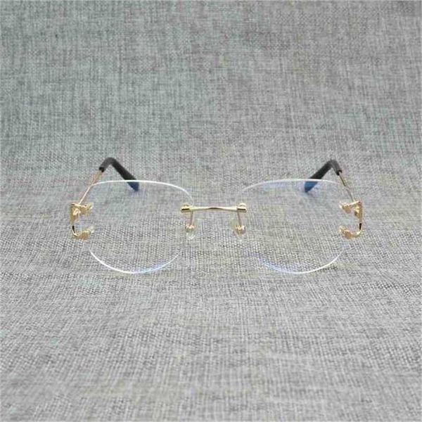 sunglasses 2023 vintage rimless square clear glasses men oval wire eyeglasses optical metal frame oversize eyewear women for reading oculosk, White;black
sunglasses 2023 vintage rimless square clear glasses men oval wire eyeglasses optical metal frame oversize eyewear women for reading oculosk, White;black