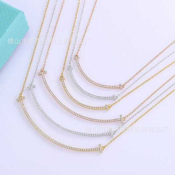 designer new tiffay smile necklace sweet and versatile for women high edition collar chain rose gold gloss faced diamond inset simple small, Silver
designer new tiffay smile necklace sweet and versatile for women high edition collar chain rose gold gloss faced diamond inset simple small, Silver