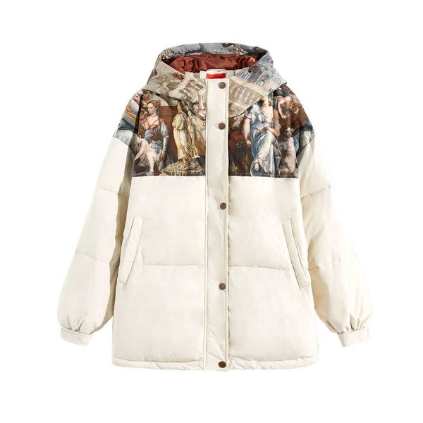autumn and winter women hooded splicing loose short down jacket, thickened loose autumn and winter women's clothing, fluffy full and co, Black
autumn and winter women hooded splicing loose short down jacket, thickened loose autumn and winter women's clothing, fluffy full and co, Black