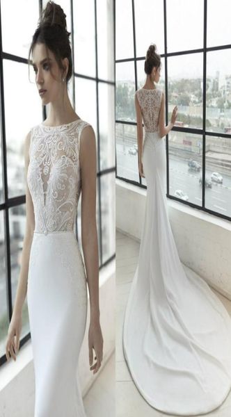 julie vino mermaid wedding dresses jewel neck lace appliqued illusion bodice sweep train satin beach wedding dress plus size brida7997710, White
julie vino mermaid wedding dresses jewel neck lace appliqued illusion bodice sweep train satin beach wedding dress plus size brida7997710, White