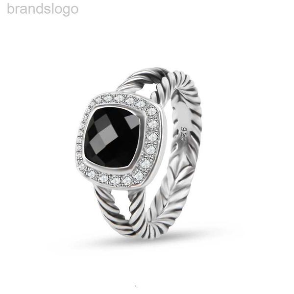 twisted wire rings prismatic black rings women's fashion silver plated micro diamonds trendy versatile styles
twisted wire rings prismatic black rings women's fashion silver plated micro diamonds trendy versatile styles
