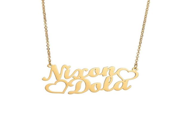 fashion custom stainless steel 2 name heart necklace for women personalized letter gold5650845, Silver
fashion custom stainless steel 2 name heart necklace for women personalized letter gold5650845, Silver