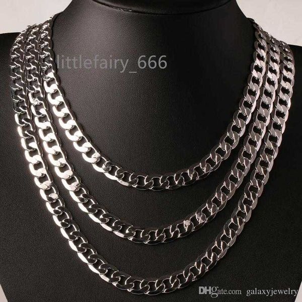 yhamni original 925 silver vintage chain necklace men jewelry 8mm fashion statement necklace full side necklace yn034
yhamni original 925 silver vintage chain necklace men jewelry 8mm fashion statement necklace full side necklace yn034
